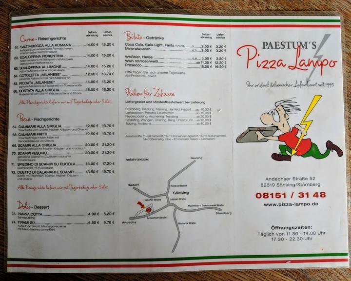 Paestums Pizza Lampo